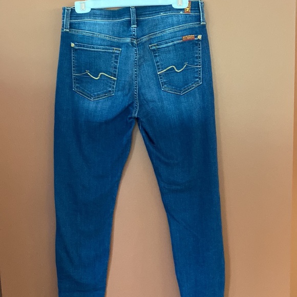 7 for all mankind the cropped skinny jeans in size 29. EUC. - Picture 4 of 10